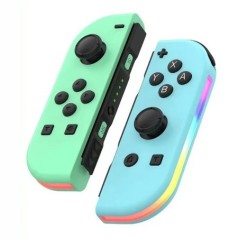 Switch JoyPad Control Joystick Gamepad Dupla motoros vezeték nélküli JoyPad kapcsolóvezérlők RGB fénnyel