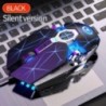 Ergonómikus vezetékes játékegér RGB némító egér LED háttérvilágítású 3200 dpi 6 gombos USB mechanikus mause PC laptop számítógép