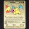 Pokémon 183200 Pont High Hp Charizard Pikachu Mewtwo Gold Black Angol francia fémkártyák Vmax Mega GX játékgyűjtemény kártyák