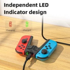 Aolion töltő markolat konzol Switch Joycon Handle Gaming Controller Grip töltőállomáshoz Nintendo Switch tartozékokhoz