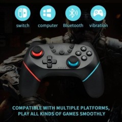 BROODIO kompatibilis Nintendo Switch Controller vezeték nélküli Bluetooth játékvezérlők Nintendo Switch Pro OLED konzolvezérlő j