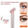 EMS Eye Beauty Instrument mikroáramú piros fény 42℃ forró kompressziós forgatható szemmasszázs stift arc lifting bőrfeszesítő