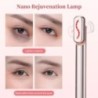 EMS Eye Beauty Instrument mikroáramú piros fény 42℃ forró kompressziós forgatható szemmasszázs stift arc lifting bőrfeszesítő