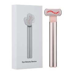 EMS Eye Beauty Instrument mikroáramú piros fény 42℃ forró kompressziós forgatható szemmasszázs stift arc lifting bőrfeszesítő