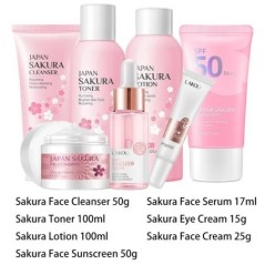 Sakura arctisztító koreai arcszérum pattanás elleni peeling gél hidratáló fade sötét karikák szemkörnyékápoló krém kozmetika bőr