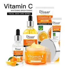 Disaar C-vitaminos arcfehérítő ápoló szett Arctisztító Fade Dark Circles Eye Cream Essence Lighten Spots VC Brightening Care