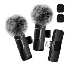 ÚJ Vezeték nélküli Lavalier Mikrofon Audio Video Rögzítő Mini Mic iPhone Android Laptop Élő Játék Mobiltelefon Mikrofon