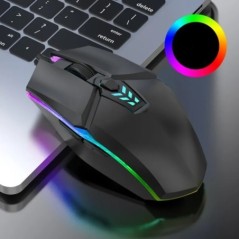 USB vezetékes játékegér 1600 DPI 6 gombos Silent Mause háttérvilágítású professzionális gamer egér Ergonomikus számítógépes egér