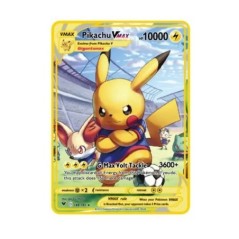 10000 HP Raichu Pocket Monster Gold Metal Super Card Blastoise Eevee Sylvain Mewtwo Pikachu Battle Collection Kereskedelmi vas k