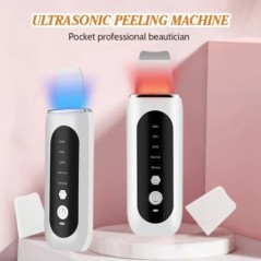 Ultrahangos arcbőrradír EMS Micro Current arclapátoló peeling mitesszer eltávolító arctisztító készülék