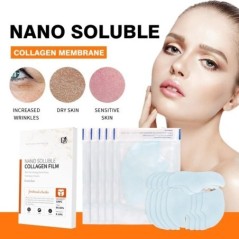 Nano Soluble Collagen Film Mask Face Serum Spray Set Ránctalanító Arcfeltöltő Essence Hidratáló Brightening Bőrápoló szett