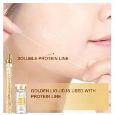 Koreai 24k Care Serum Active Collagen Silk Care Lifting Set Firming Silk Line Essence Öregedésgátló Hidratáló Feszesítő Bőr