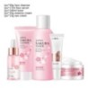 Face Skin Care Set Cleanser Sakura Essence Cream Hidratáló Fehérítő és Öregedésgátló Toner Szemkörnyékápoló Krém Arcszérum Szemk