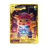 10000 HP Raichu Pocket Monster Gold Metal Super Card Blastoise Eevee Sylvain Mewtwo Pikachu Battle Collection Kereskedelmi vas k