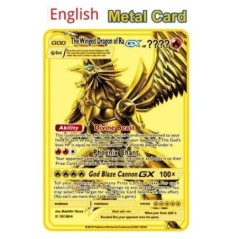 10000 HP Raichu Pocket Monster Gold Metal Super Card Blastoise Eevee Sylvain Mewtwo Pikachu Battle Collection Kereskedelmi vas k