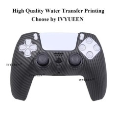 Water Transfer Printing védő szilikon tok Sony Playstation 5 PS5 vezérlőhöz gumi borítás Joystick hüvelykujj fogantyú sapkák