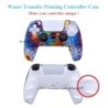 IVYUEEN Water Transfer Printing Szilikon tok PlayStation 5 PS5 kontroller védőburkolathoz DualSense Gamepad fedél fogantyúkhoz