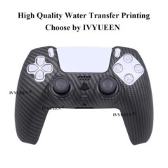 IVYUEEN Water Transfer Printing Szilikon tok PlayStation 5 PS5 kontroller védőburkolathoz DualSense Gamepad fedél fogantyúkhoz