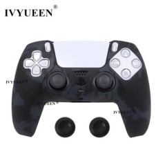 IVYUEEN Water Transfer Printing Szilikon tok PlayStation 5 PS5 kontroller védőburkolathoz DualSense Gamepad fedél fogantyúkhoz