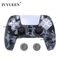 IVYUEEN Water Transfer Printing Szilikon tok PlayStation 5 PS5 kontroller védőburkolathoz DualSense Gamepad fedél fogantyúkhoz