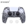 IVYUEEN Water Transfer Printing Szilikon tok PlayStation 5 PS5 kontroller védőburkolathoz DualSense Gamepad fedél fogantyúkhoz