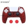 IVYUEEN Water Transfer Printing Szilikon tok PlayStation 5 PS5 kontroller védőburkolathoz DualSense Gamepad fedél fogantyúkhoz