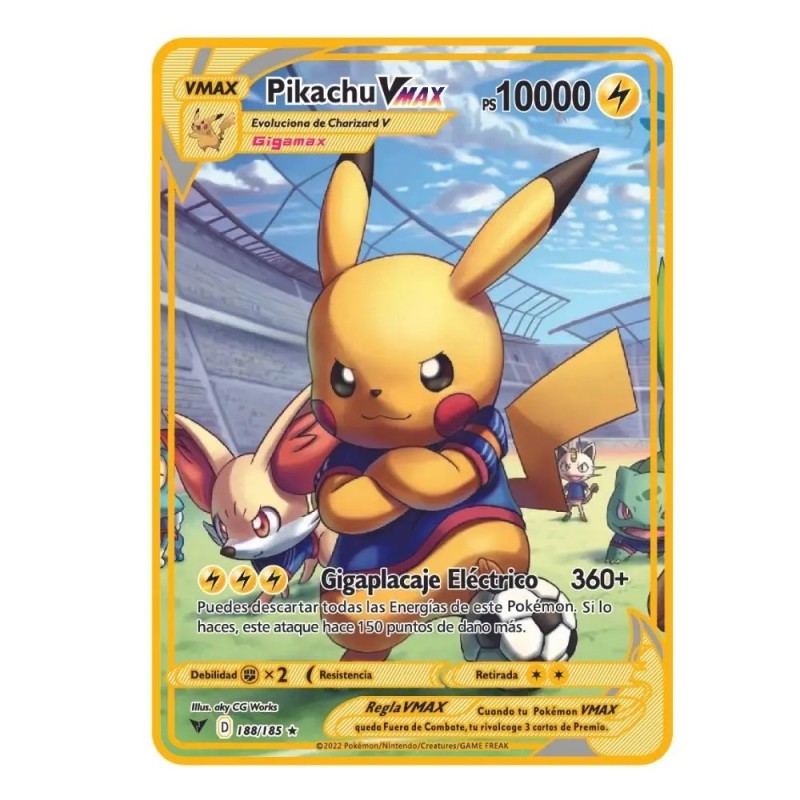 10000 pontos arceus vmax pokemon fém kártyák barkácskártya pikachu charizard arany limitált kiadású ajándék játék gyűjtőkártyák