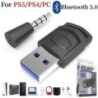 Bluetooth audioadapter vezeték nélküli fejhallgató-adapter vevő PS5/PS4 játékkonzolhoz, PC fejhallgató 2 az 1-ben USB Bluetooth 