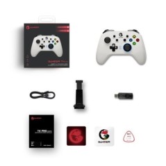 GameSir T4 Pro fehér verziójú Bluetooth játékvezérlő 2.4G vezeték nélküli játékvezérlő Nintendo Switch PC mobiltelefonos felhőjá