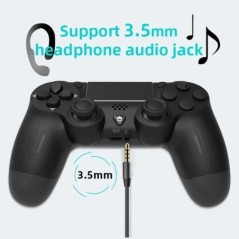 DATA FROG Bluetooth-kompatibilis vezeték nélküli vezérlő PS4 Slim Pro PC vibrációs 6-tengelyes mozgásérzékelős joystick játékvez