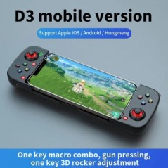 Mobiltelefon játékvezérlő joystick iPhone-hoz Android vezérlés Bluetooth vezérlő Trigger Pubg mobil játékpad játék mobiltelefon 