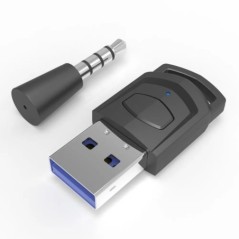 Vezeték nélküli játék audio fejhallgató adapter vevő PS5 PS4 játékkonzolhoz PC fejhallgató Bluetooth 5.0 audio jeladó