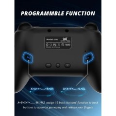 DATA FROG vezeték nélküli vezérlő Nintendo Switch OLED/Lite Console Pro Gamepadhoz 1000Mah akkumulátorral programozható turbó fu