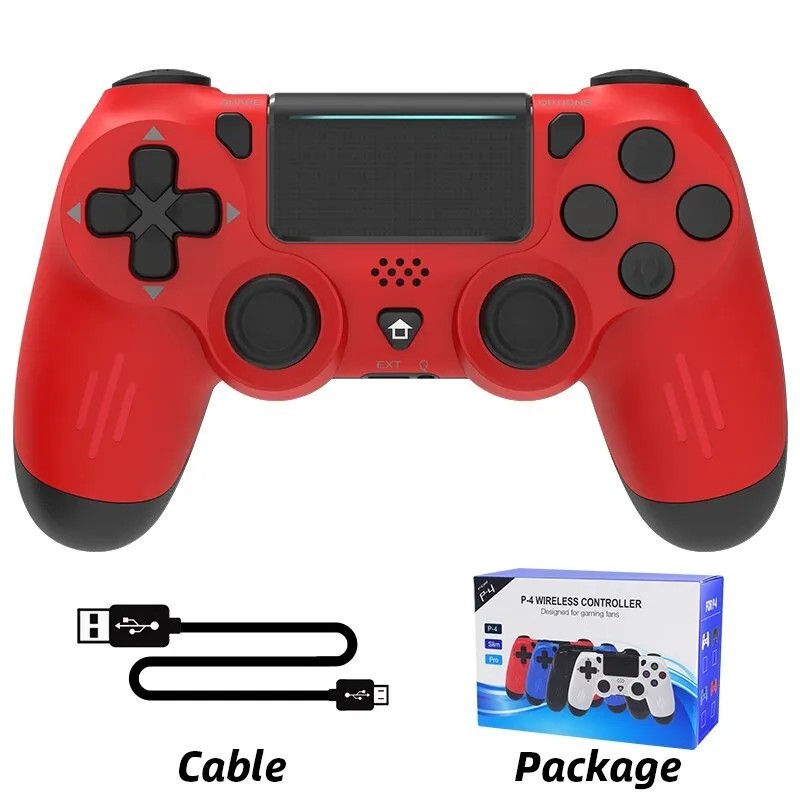 DATA FROG Bluetooth-kompatibilis játékvezérlő PS4/Slim/Pro vezeték nélküli játékvezérlőhöz PC-hez Dual Vibration Joystick IOS/An