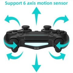 DATA FROG Bluetooth-kompatibilis játékvezérlő PS4/Slim/Pro vezeték nélküli játékvezérlőhöz PC-hez Dual Vibration Joystick IOS/An