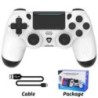 DATA FROG Bluetooth-kompatibilis játékvezérlő PS4/Slim/Pro vezeték nélküli játékvezérlőhöz PC-hez Dual Vibration Joystick IOS/An