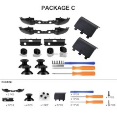 DATA FROG 3D Analog Stick LB RB lökhárító kioldó gomb Xbox One S kontrollerhez Xbox One vékony vezérlőhöz Javítási tartozékok