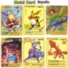 10000 pontos arceus vmax pokemon fém kártyák barkácskártya pikachu charizard arany limitált kiadású ajándék játék gyűjtőkártyák