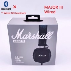 Marshall Major III 3 vezeték nélküli/vezetékes fejhallgató mikrofonnal Deep Bass Gaming fülhallgató összecsukható sport rockzene