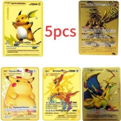 10000 pontos arceus vmax pokemon fém kártyák barkácskártya pikachu charizard arany limitált kiadású ajándék játék gyűjtőkártyák