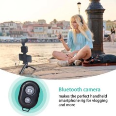 Smartphone Vlogging Kit iPhone Androidhoz Tripod Mini Microphone Starter Vlog készlettel a TikTok Live Stream Video YouTube szám