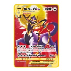 10000 pontos arceus vmax pokemon fém kártyák barkácskártya pikachu charizard arany limitált kiadású ajándék játék gyűjtőkártyák