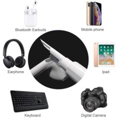 Bluetooth fülhallgató tisztító eszköz Airpods Pro 3 2 1 tartós fülhallgató tok tisztító készlet Clean Brush Pen Xiaomi Airdots 3