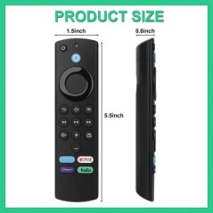 Csere Bluetooth hangos távirányító a Fire TV Stick 4K Max 3. generációs Stick Lite Cube Smart TV vezérlőhöz Alexával működik