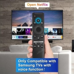 Csere hangos távirányító Samsung Smart TV-hez Univerzális BN59 távirányító minden Samsung TV-hez hangfunkcióval QLED LED LCD