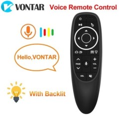 VONTAR G10 G10S Pro hangos távirányító 2.4G vezeték nélküli levegős egér giroszkóp IR tanulás Android tv dobozhoz HK1 H96 Max X9