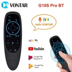 VONTAR G10 G10S Pro hangos távirányító 2.4G vezeték nélküli levegős egér giroszkóp IR tanulás Android tv dobozhoz HK1 H96 Max X9