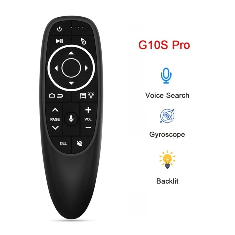 G10S G10SPRO G10BTS G10SPROBT Air Mouse hangos távirányító 2.4G vezeték nélküli giroszkóp IR tanulás Android TV Box PC-hez