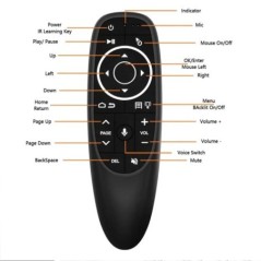 G10S G10SPRO G10BTS G10SPROBT Air Mouse hangos távirányító 2.4G vezeték nélküli giroszkóp IR tanulás Android TV Box PC-hez