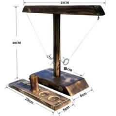 Ring Doss játékok felnőtt ivóasztalnak Otthoni parti ivójátékok Gyors tempójú kézi fa szórakoztató játék interakció